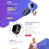 Mẫu giao diện website
	 landing page bán đồng hồ thông minh smartwatch - Theme WordPress