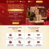 Mẫu giao diện website
	 landing page đông trùng hạ thảo - Theme WordPress