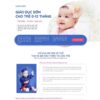 Mẫu giao diện website
	 landing page khóa học dạy trẻ - Theme WordPress