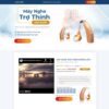 Mẫu giao diện website
	 landing page máy nghe trợ thính - Theme WordPress