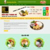 Mẫu giao diện website  quán bún đậu mắm tôm - Theme WordPress