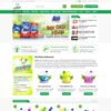 Mẫu giao diện website 
 bán bột giặt, nước tẩy rửa - Theme WordPress