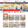 Mẫu giao diện website 
 bán đèn Led, đèn trang trí - Theme WordPress