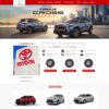 Mẫu giao diện website 
 bán ô tô Toyota - Theme WordPress