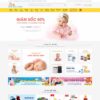 Mẫu giao diện website 
 bán sản phẩm mẹ và bé - Theme WordPress