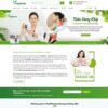 Mẫu giao diện website 
 công ty dược phẩm - Theme WordPress
