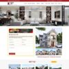 Mẫu giao diện website 
 công ty kiến trúc 03 - Theme WordPress
