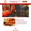 Mẫu giao diện website 
 cửa hàng bán heo quay - Theme WordPress