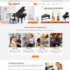 Mẫu giao diện website 
 đào tạo học đàn - Theme WordPress