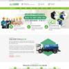 Mẫu giao diện website 
 dịch vụ hút bể phốt, vệ sinh - Theme WordPress
