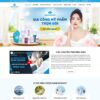 Mẫu giao diện website 
 gia công mỹ phẩm - Theme WordPress