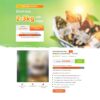 Mẫu giao diện website 
 Landing page bánh giảm cân - Theme WordPress