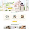 Mẫu giao diện website 
 landing page bỉm cho bé - Theme WordPress