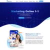 Mẫu giao diện website 
 landing page tư vấn marketing online - Theme WordPress