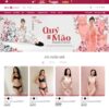 Mẫu giao diện website 
 thời trang nội y 02 - Theme WordPress