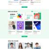 Mẫu giao diện website 
Theme wordpress khóa học 12