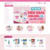 Theme wordpress mẹ và bé, baby 02
