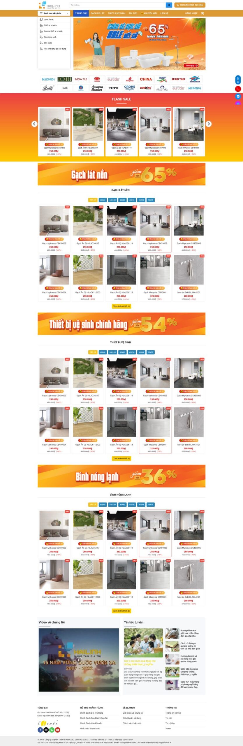 Mẫu giao diện website 
Theme wordpress bán gạch và thiết bị vệ sinh 3