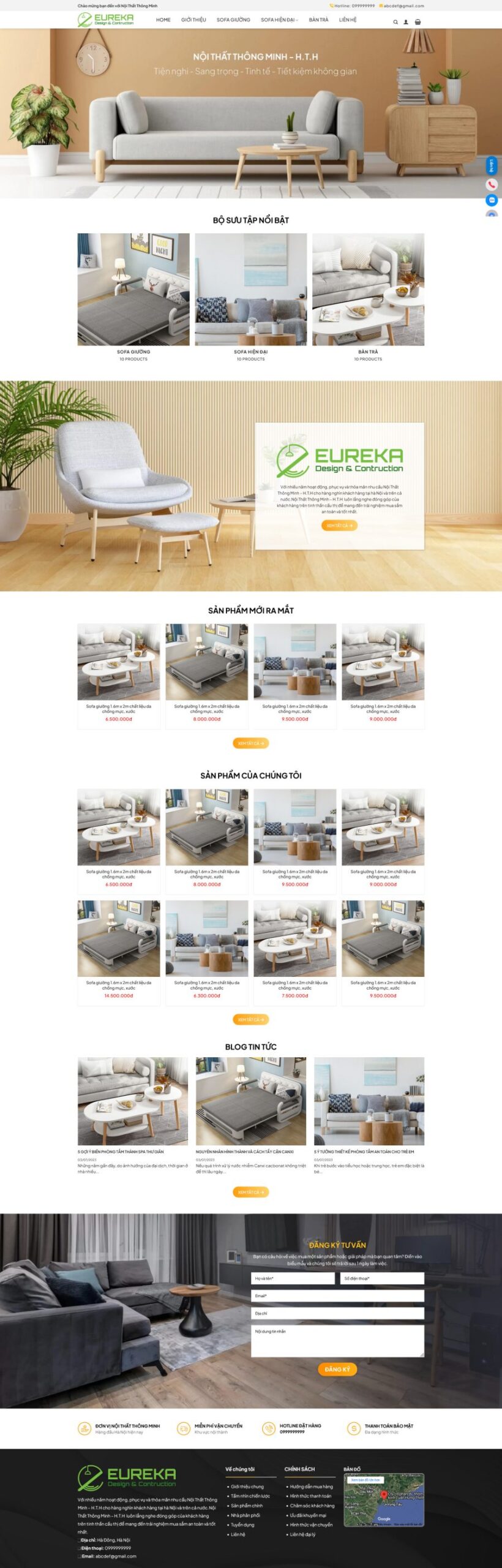 Mẫu giao diện website 
Theme wordpress bán sofa 2