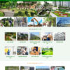 Mẫu giao diện website Theme WordPress cây xanh hoa công trình WSR114