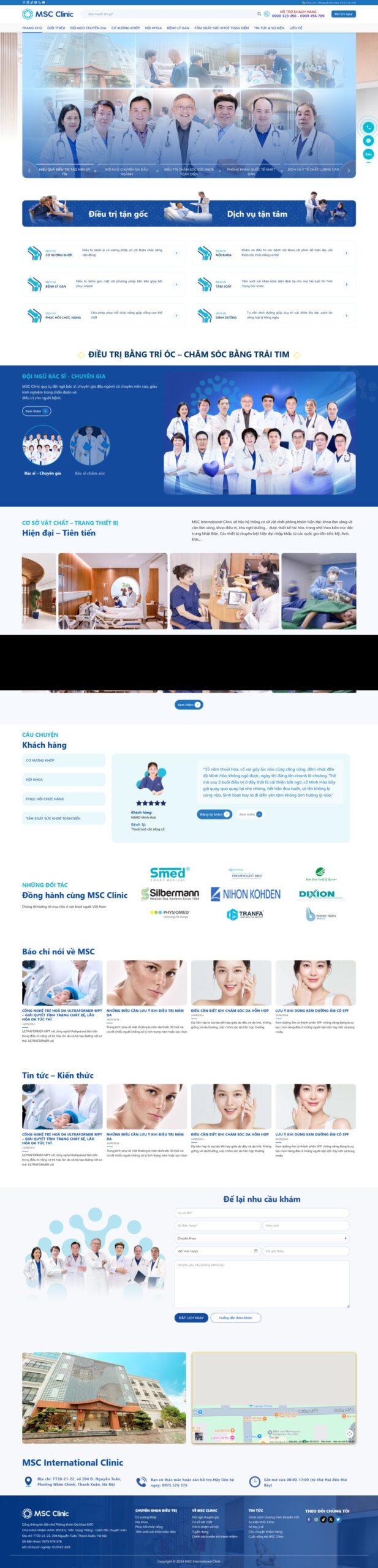 Mẫu giao diện website 
Theme WordPress Phòng Khám Đa Khoa 21