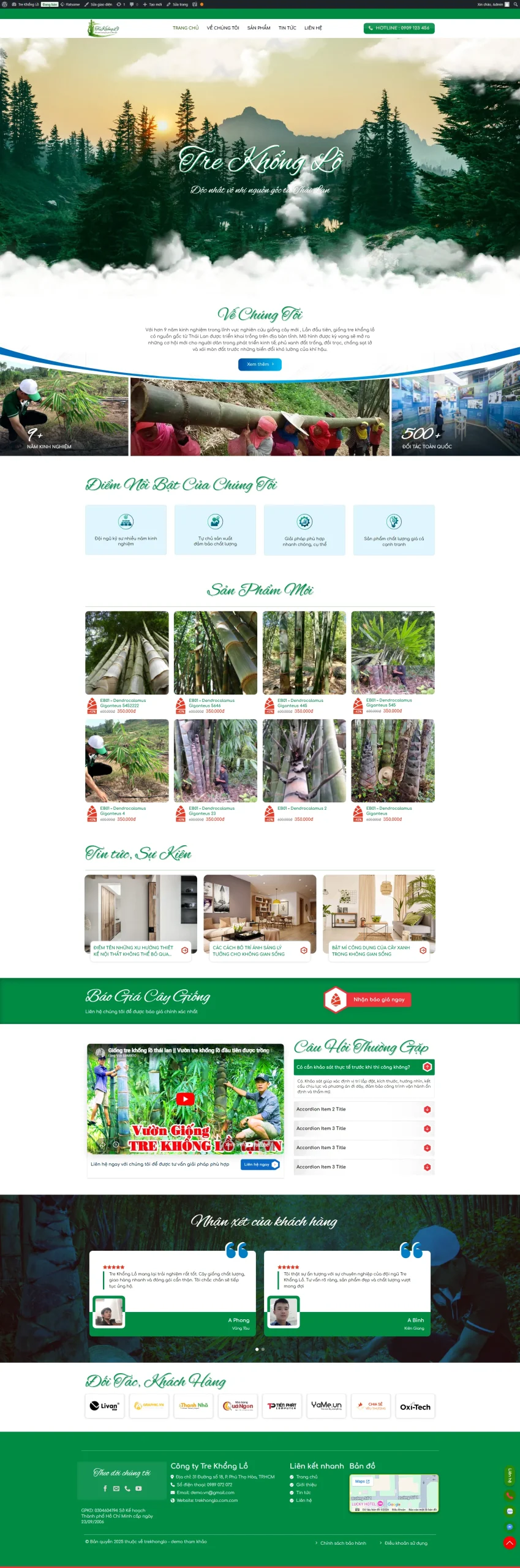 Mẫu giao diện website 
	Theme WordPress Bán Cây Giống – Giao Diện Đẹp Chuẩn SEO