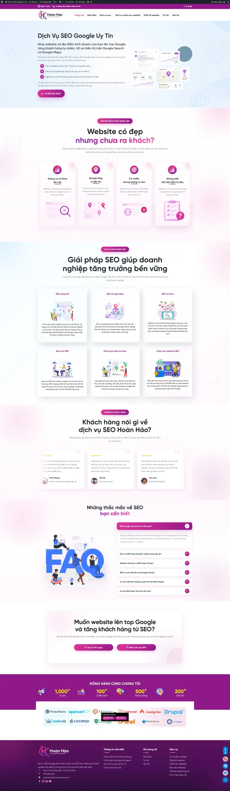 Mẫu giao diện website 
	Theme wordpress dịch vụ seo & marketing – chuẩn đẹp, tối ưu cấu trúc