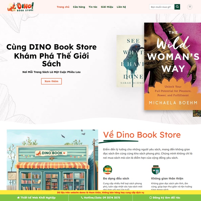 Mẫu giao diện website 
Theme wordpress bán sách 03