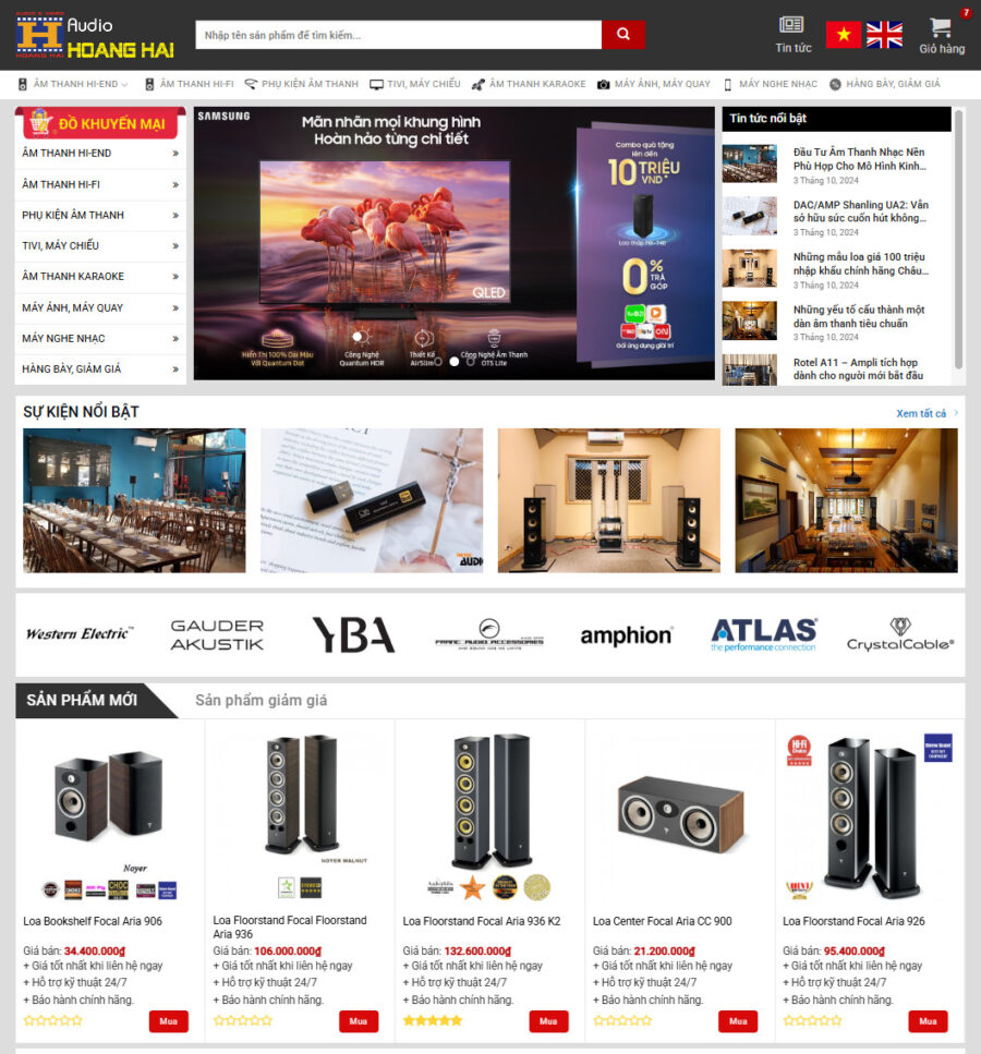 Mẫu giao diện website 
Theme wordpress bán sản phẩm audio âm thanh