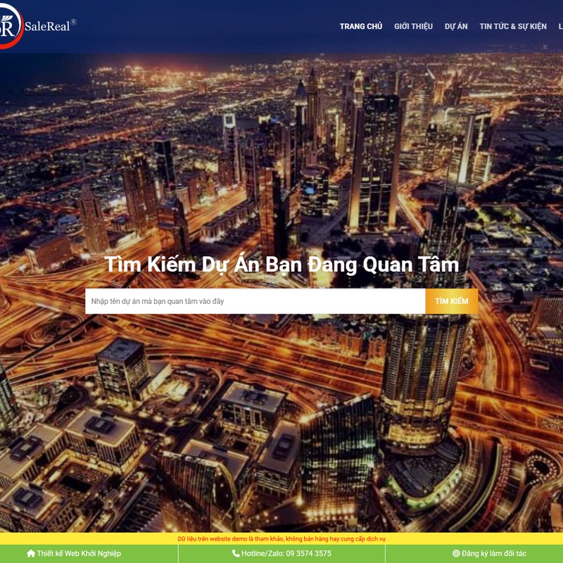 Mẫu giao diện website 
Theme wordpress bất động 073