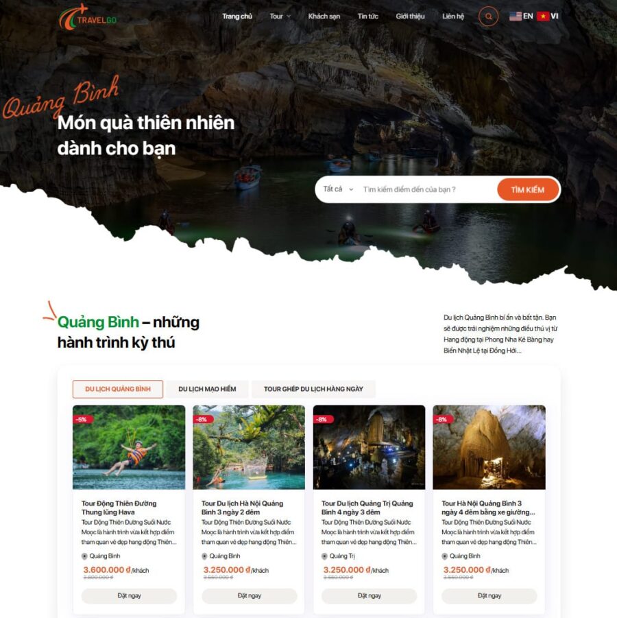 Mẫu giao diện website 
Theme wordpress du lịch cao cấp 27