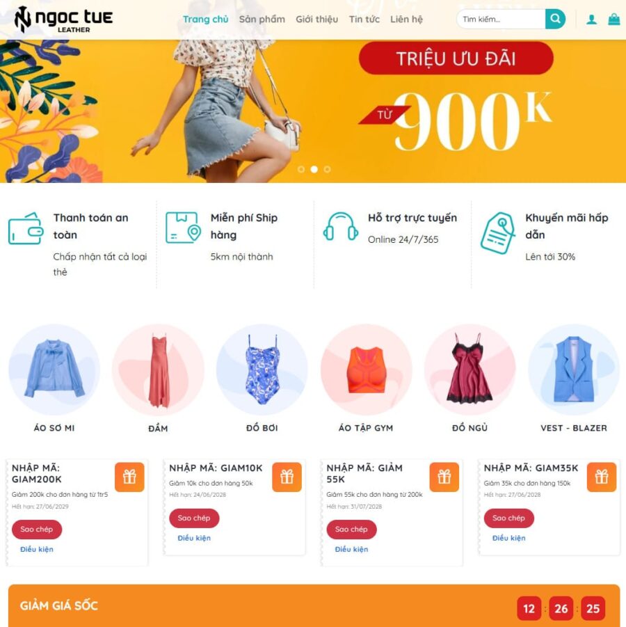 Mẫu giao diện website 
Theme wordpress thời trang 20