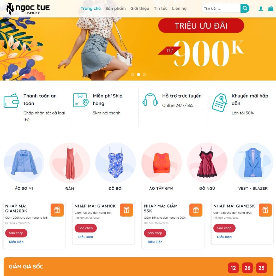 Mẫu giao diện website
Theme wordpress thời trang 20