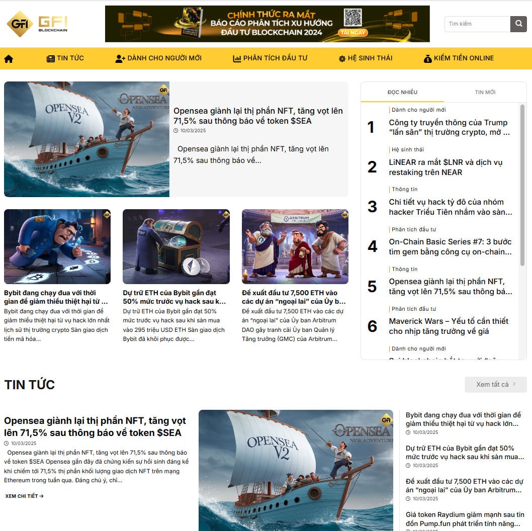 Mẫu giao diện website
Theme wordpress tin tức blockchain, crypto, coin