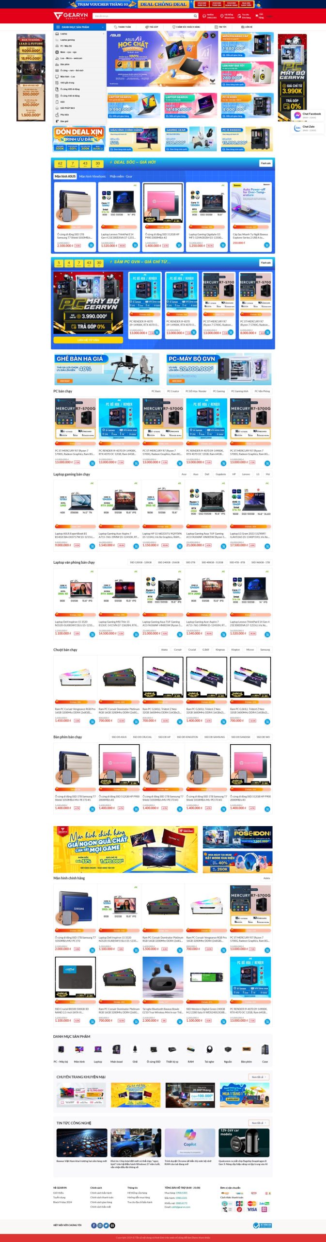 Mẫu giao diện website 
	Giao Diện Web Máy Tính Gaming: Tối Ưu SEO, Xử Lý Thần Tốc