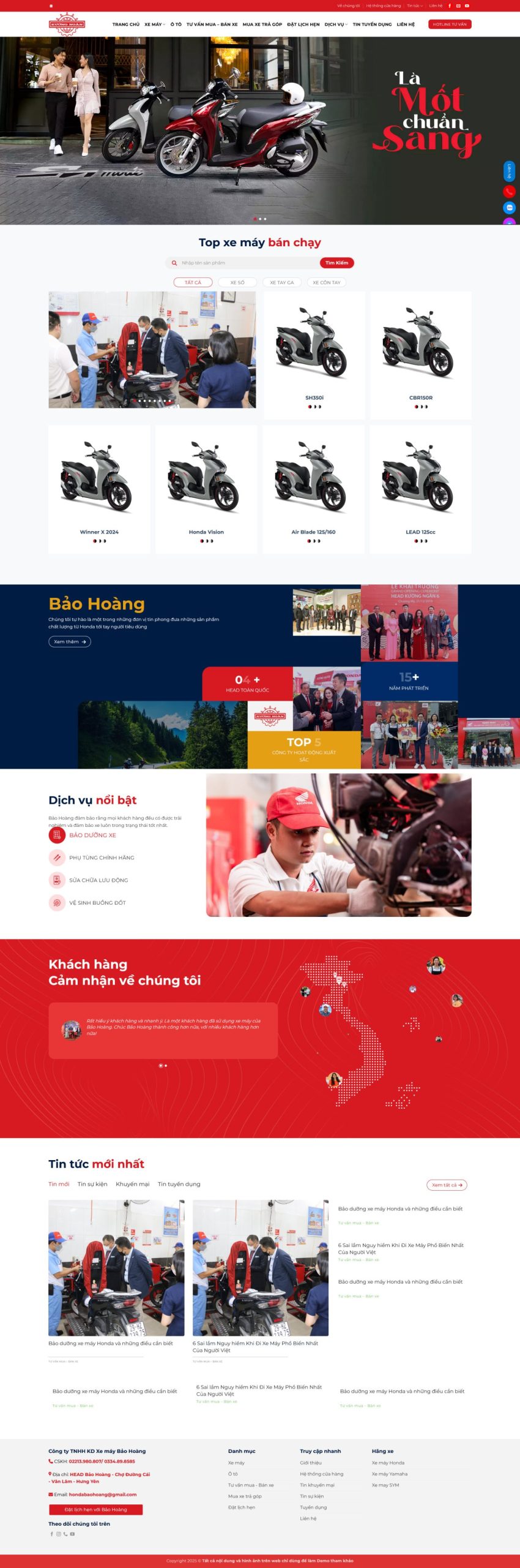 Mẫu giao diện website 
	Giao Diện Website Bán Xe Máy Chuyên Nghiệp: Tối Ưu SEO, Tăng Đơn Hàng
