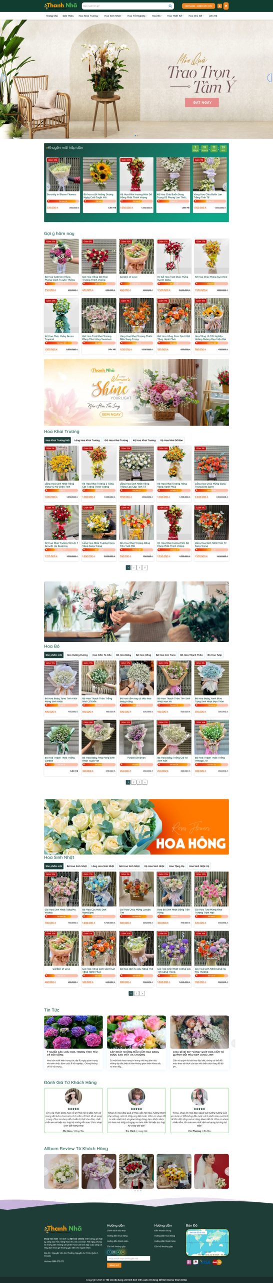 Mẫu giao diện website 
	Giao Diện Website Hoa Tươi Đẹp Mắt: Đặt Hoa Nhanh, Chuẩn SEO