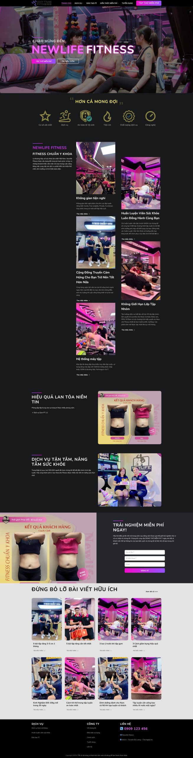 Mẫu giao diện website 
	Giao Diện Website Phòng Gym Fitness: Đột Phá Thiết Kế, Chuẩn SEO