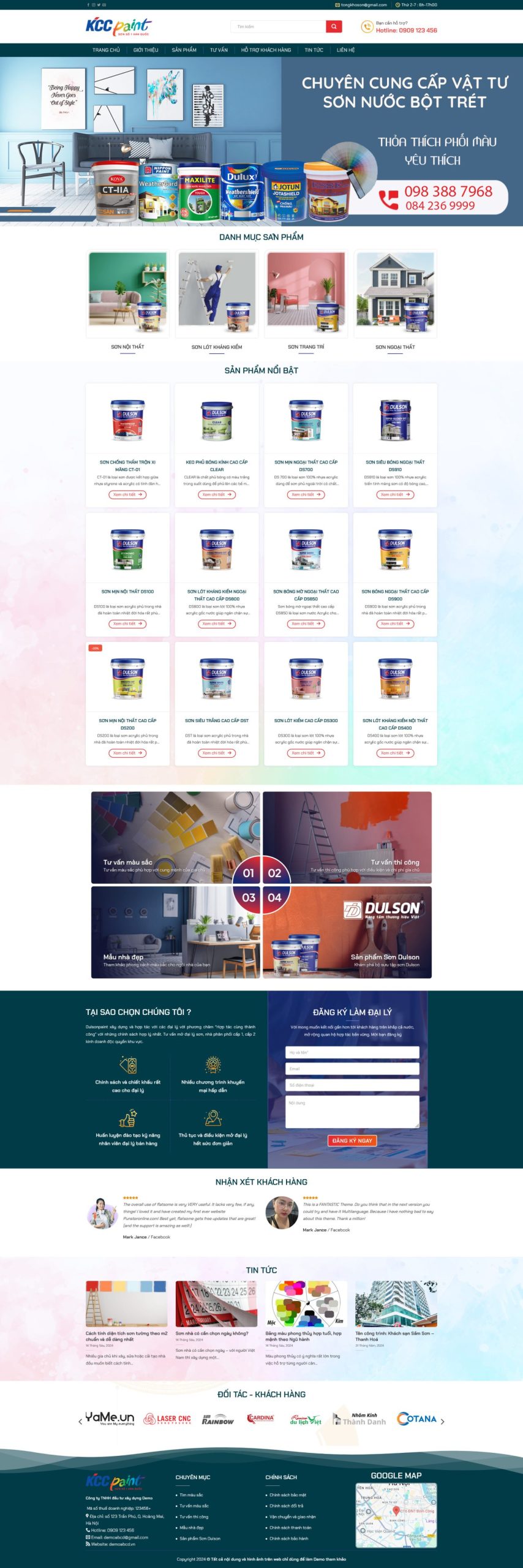 Mẫu giao diện website 
	Giao Diện Website Sơn Nước Chuyên Nghiệp: Tối Ưu SEO, Phủ Màu Công Trình