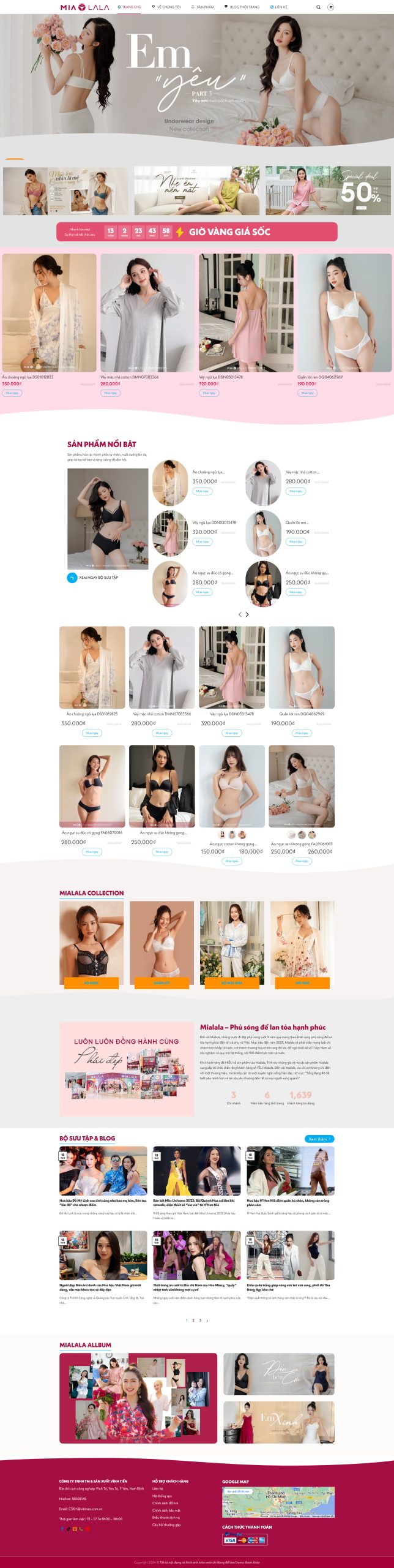 Mẫu giao diện website 
	Giao diện website thời trang đẹp quyến rũ, chuẩn SEO
