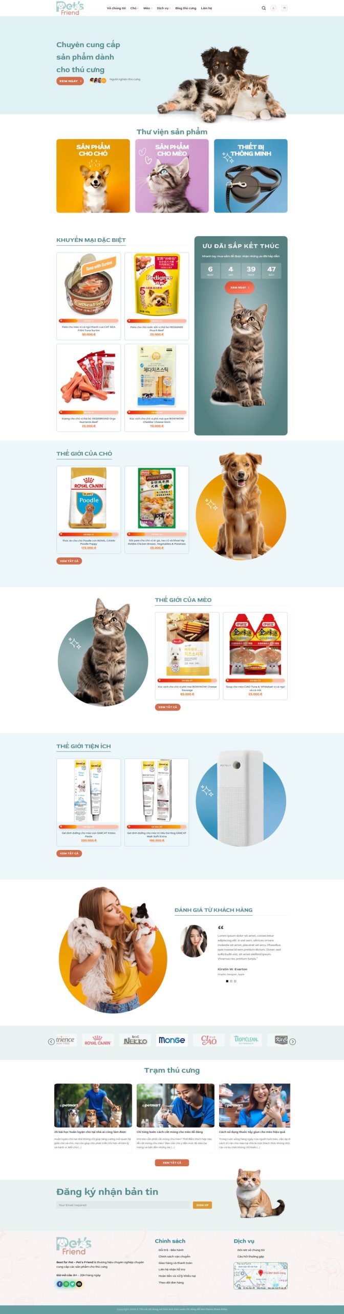 Mẫu giao diện website 
	Giao Diện Website Thú Cưng Siêu Đáng Yêu: Chuẩn SEO