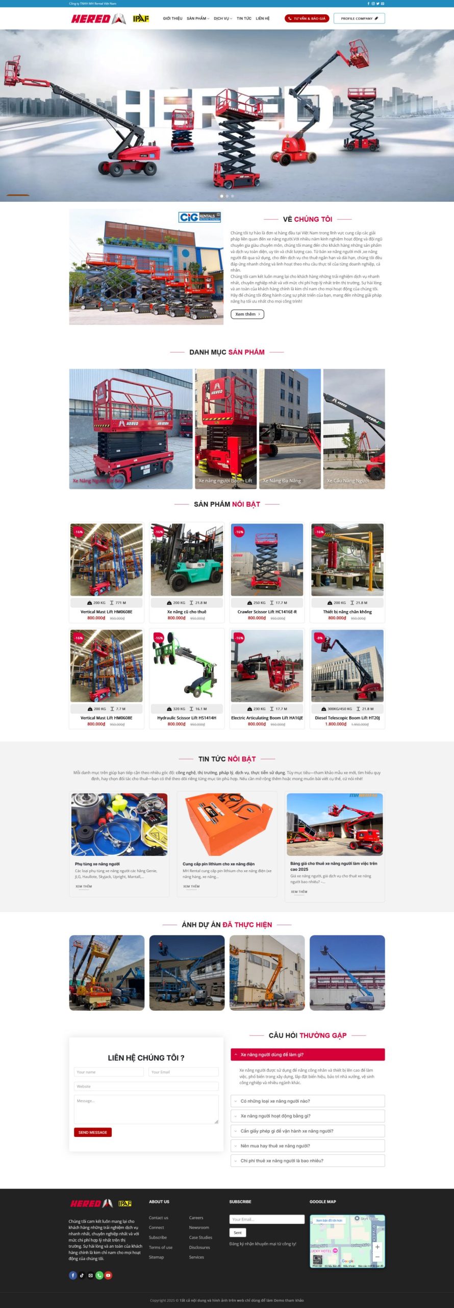 Mẫu giao diện website 
	Giao Diện Website Xe Nâng Chuyên Nghiệp: Tối Ưu SEO, Bứt Phá Doanh Số