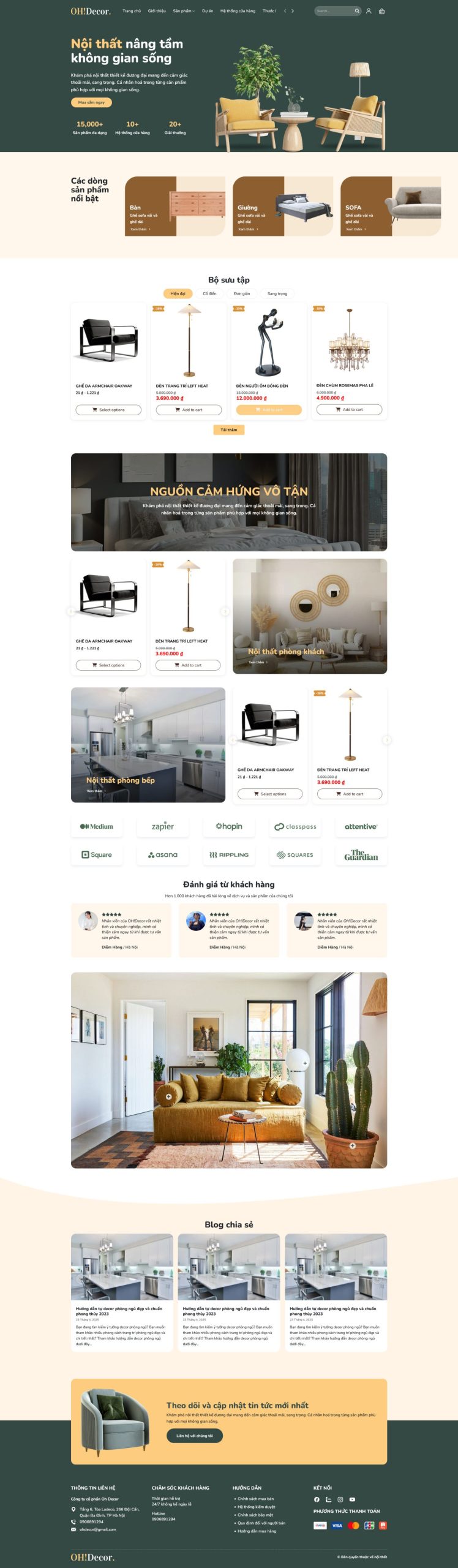Mẫu giao diện website 
	Mẫu Website Nội Thất Sang Trọng Đẹp Hiện Đại