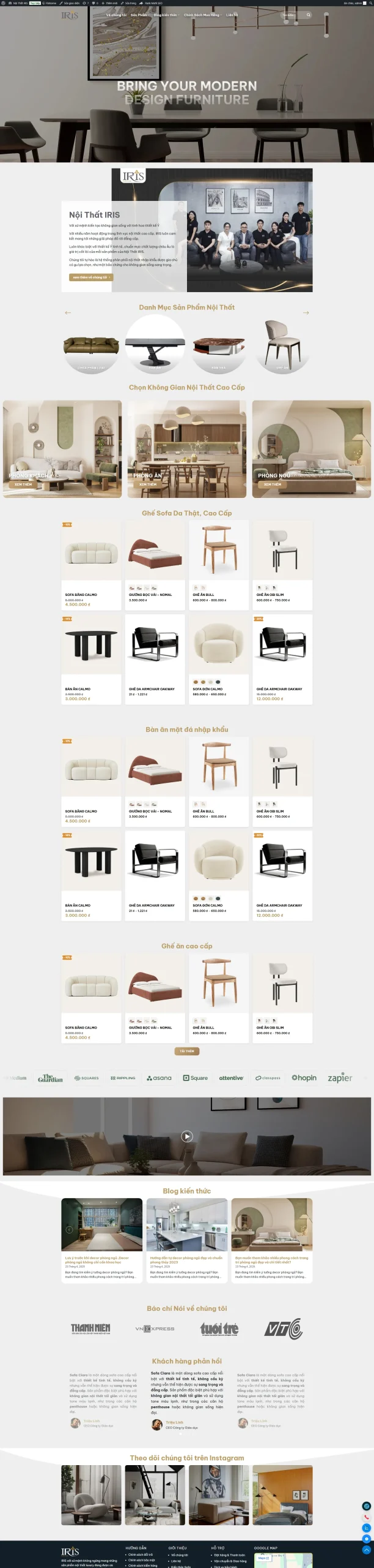 Mẫu giao diện website 
	Theme WordPress Bán Đồ Nội Thất Đẹp, Hiện Đại Chuẩn SEO