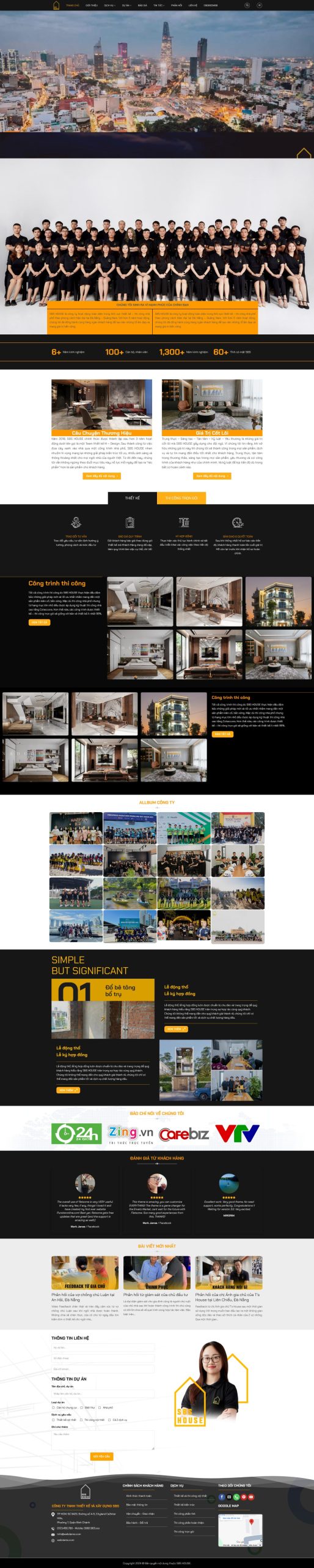 Mẫu giao diện website 
	Theme WordPress Kiến Trúc Nội Thất Giống SBS House Chuẩn SEO 2026