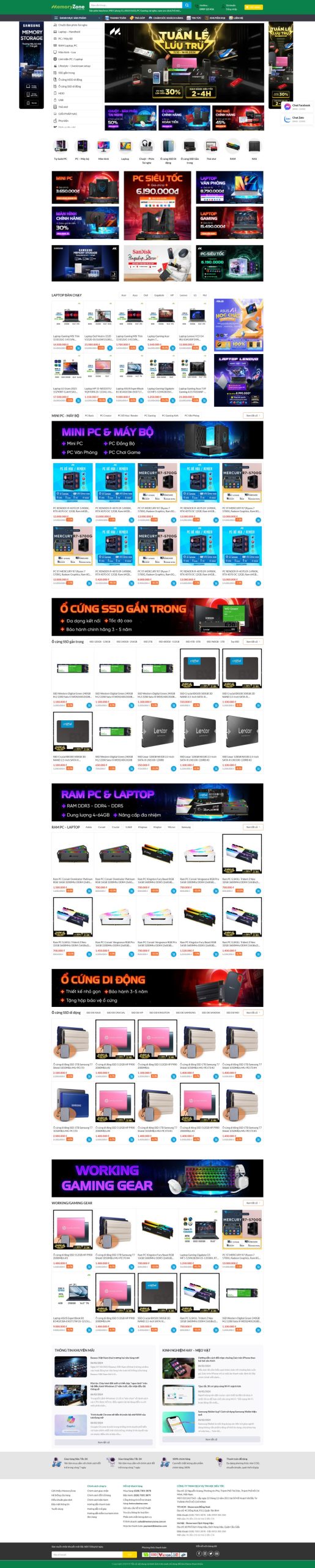 Mẫu giao diện website 
	Theme WordPress Máy Tính Gaming Hiện Đại – Giao Diện Giống MemoryZone Chuẩn SEO