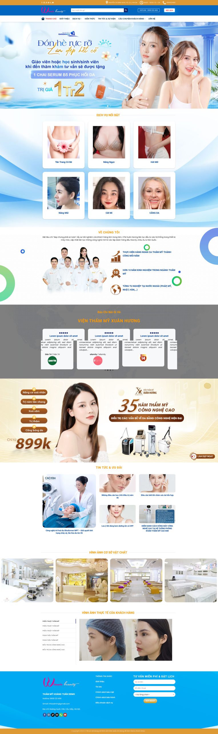 Mẫu giao diện website 
	Theme WordPress Spa & Thẩm Mỹ Viện đẹp chuẩn seo