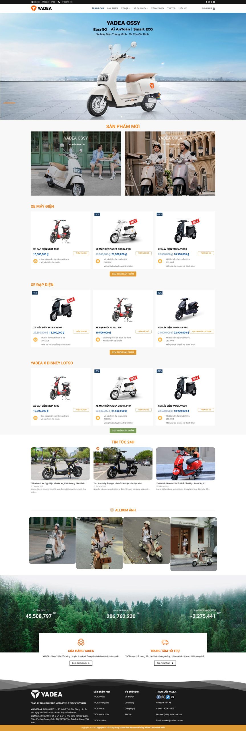 Mẫu giao diện website 
	Theme WordPress Xe Điện Hiện Đại – Giao Diện Showroom Xe Điện Chuẩn SEO