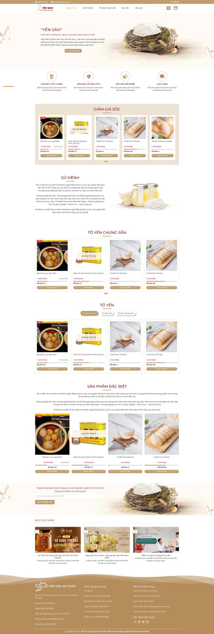 Mẫu giao diện website 
	Theme WordPress Yến Sào Cao Cấp – Giao Diện Sang Trọng Chuẩn SEO 2026